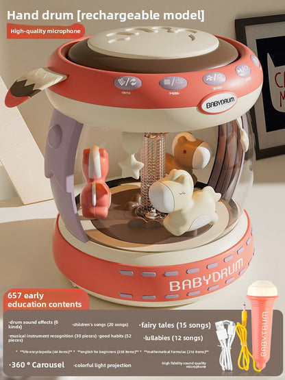 Rechargeable Educational Drum Toy for Babies