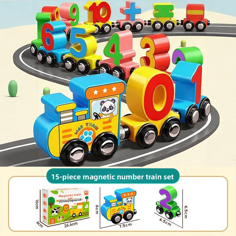 Magnetic Number Train Toy for Early Math