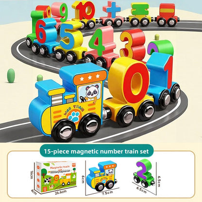 Magnetic Number Train Toy for Early Math