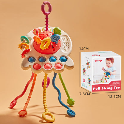 Octopus Pull Toy for Early Learning