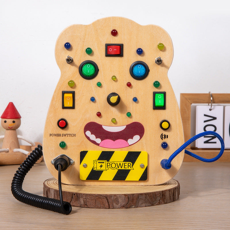 Wooden Sensory Busy Board for Kids