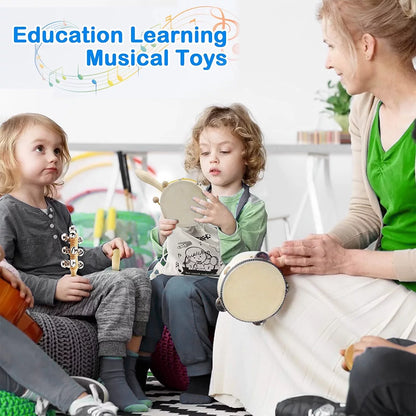 Toddler Musical Instruments Toys - Baby Toys for Kids Preschool Educational, 15 PCS Learning Percussion Instruments for Boys and Girls with Storage Bag