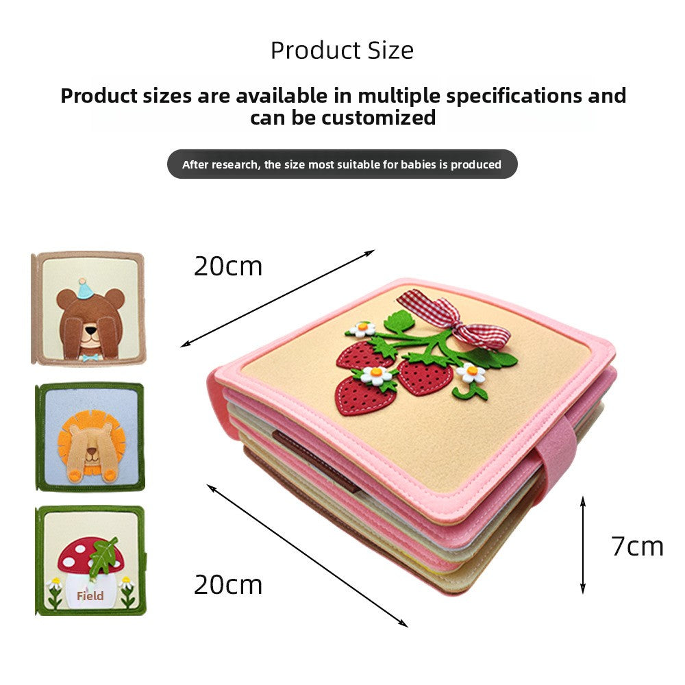 3D Felt Sensory Book for Toddlers