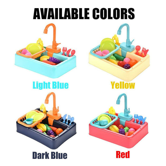 Electric Dishwasher Toy with Spray Function
