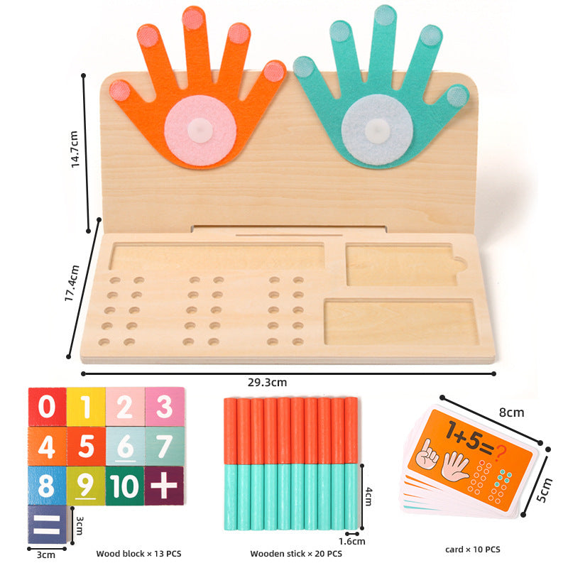 Wooden Finger Counting Math Toy – Activity Options