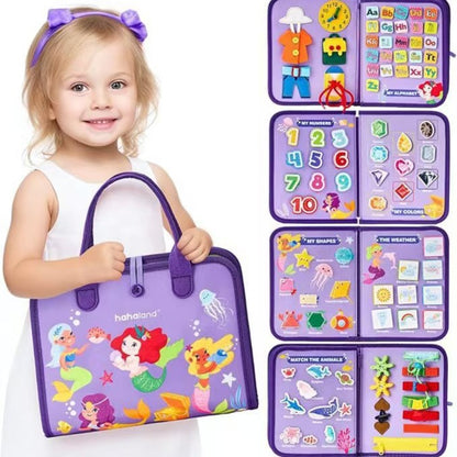 Montessori Felt Busy Board for Early Learning