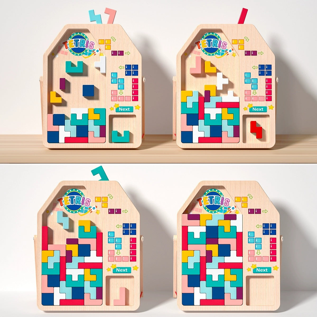 Wooden Puzzle Blocks for Spatial Thinking