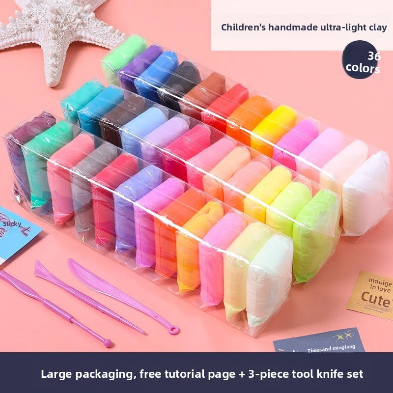 Ultra-Light Modeling Clay Set – 12, 24 or 36 Colors