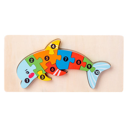 Wooden 3D Puzzle Educational Toy