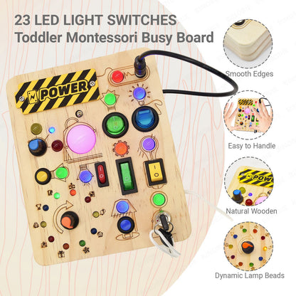 Early Education Wooden Busy Board