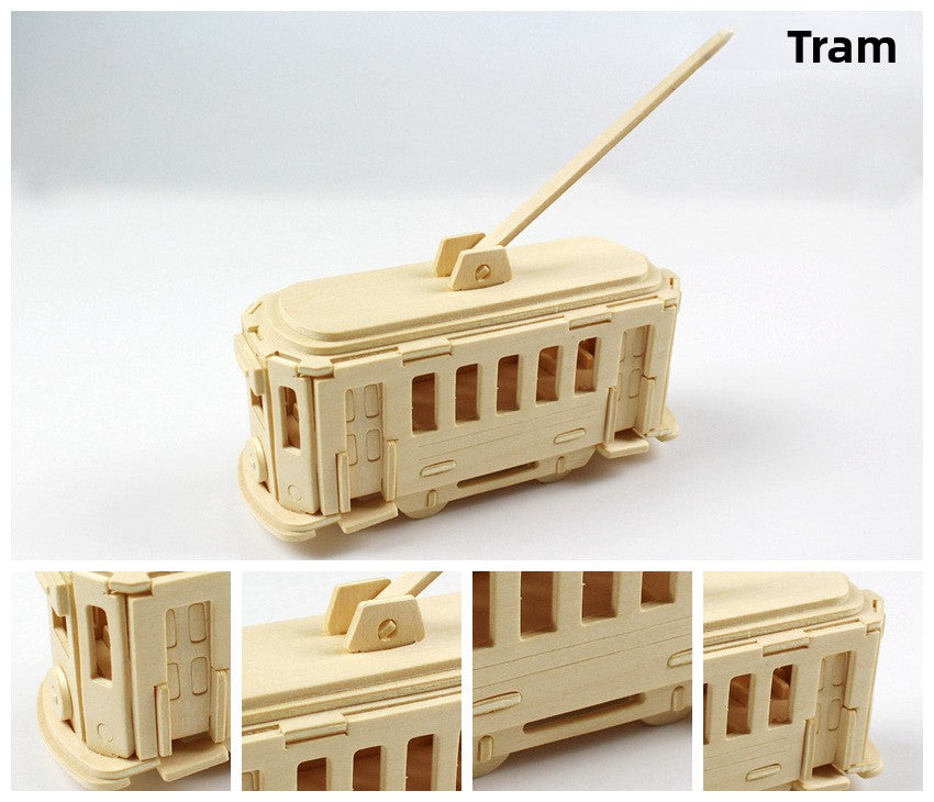 Wooden Vehicle 3D Puzzle – Nine Model Options