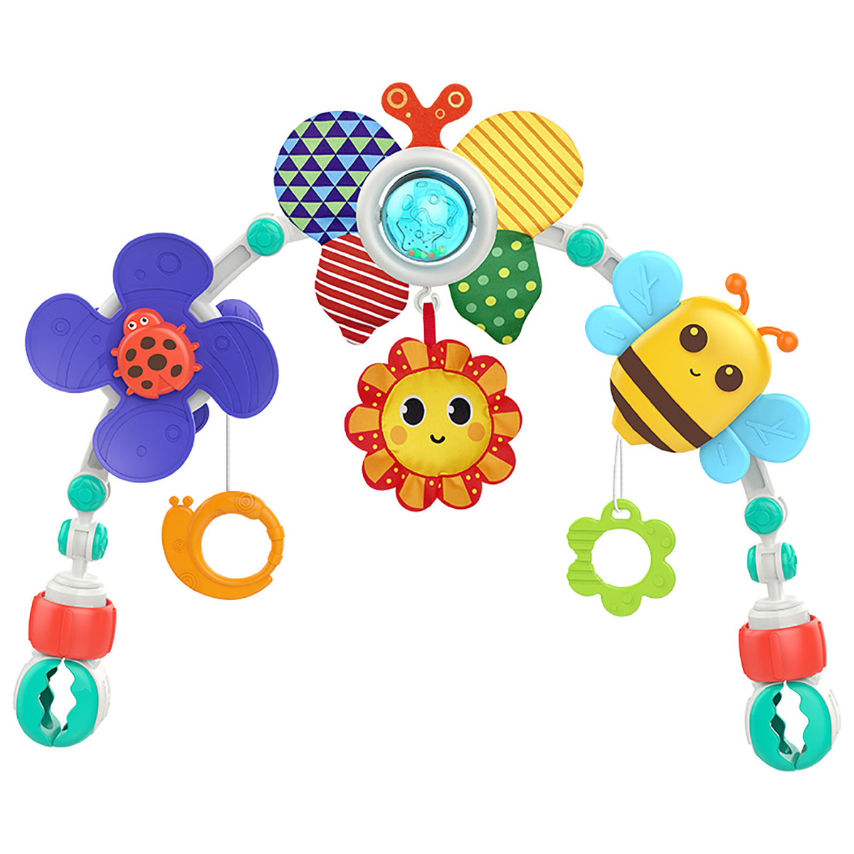Baby Crib Rotating Rattle Toy – Bee & Ocean Themes