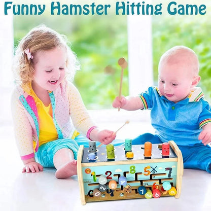 Baby Toys for 12-24 Months, Wooden Hammering Pounding Toy for Toddlers 1-3, Montessori Early Development Toys, Learning Educational Toys for 1 2 3 Year Old Boys Girls