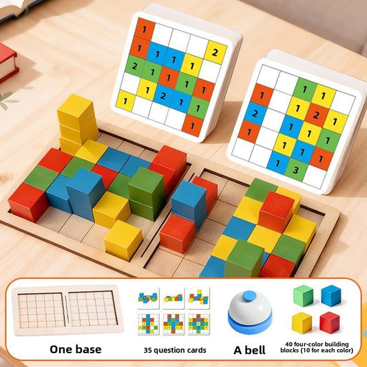 3D Logic Building Block Game for Kids Building Battle Set Buzzer