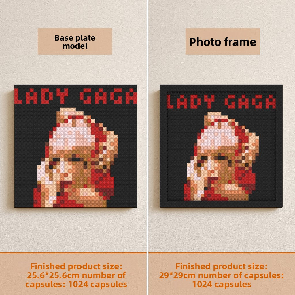 Lady Gaga Pixel Art Blocks – Album Cover Designs