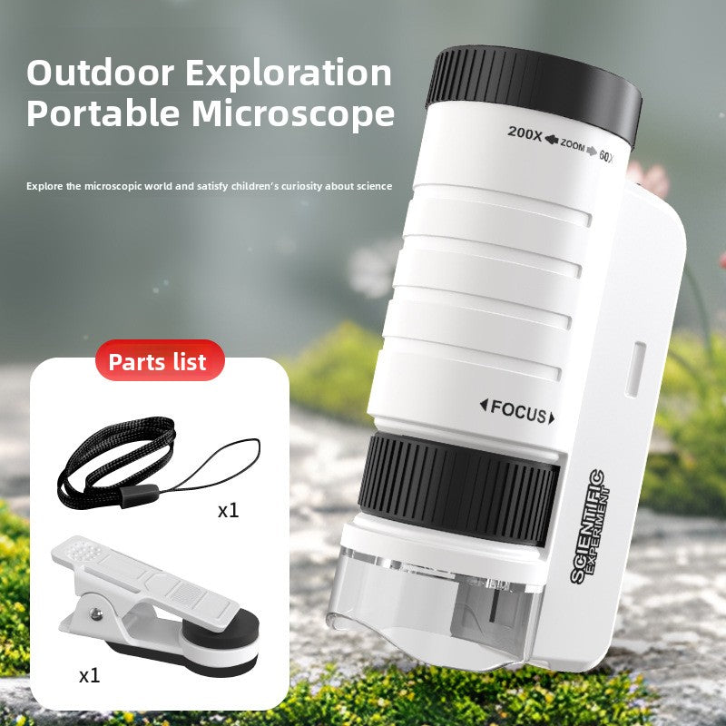 Handheld Portable Microscope for Students 200x Magnification