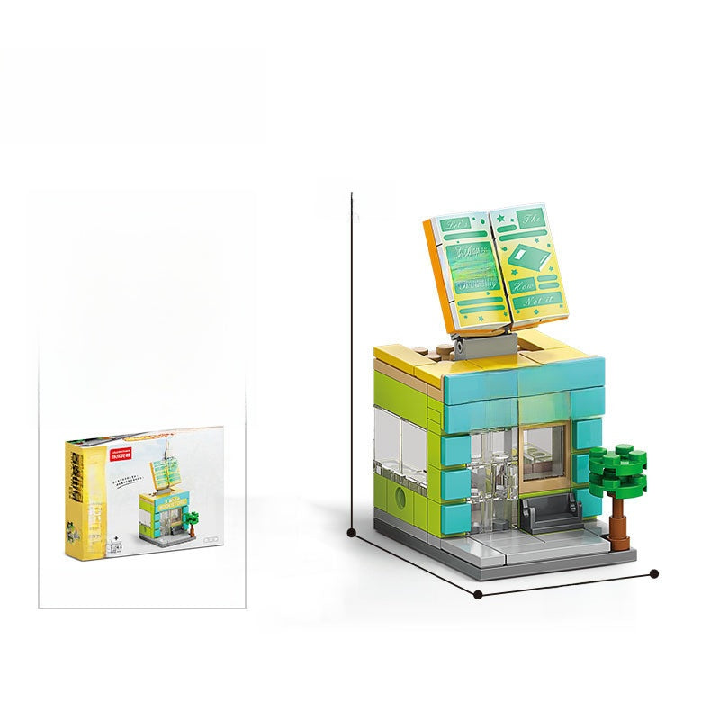 Mini City Street Building Blocks Set 8974-8 bookstore 102pcs boxed