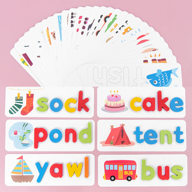 Wooden Spelling Puzzle for Kids