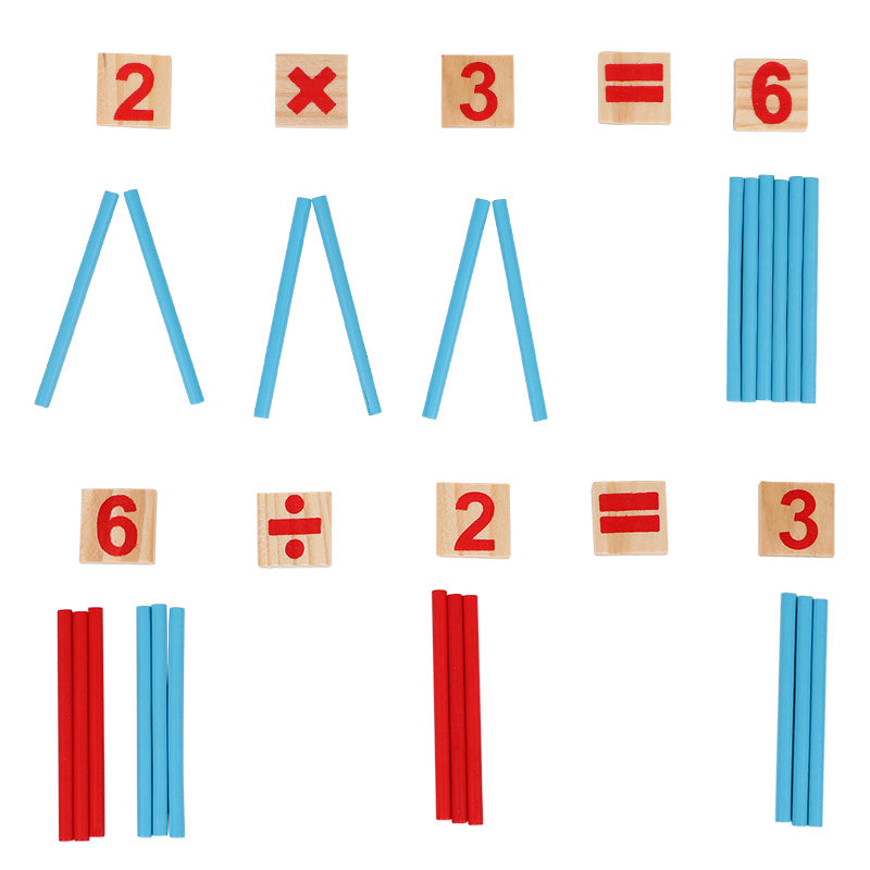 Natural Wood Montessori Math Counting Board