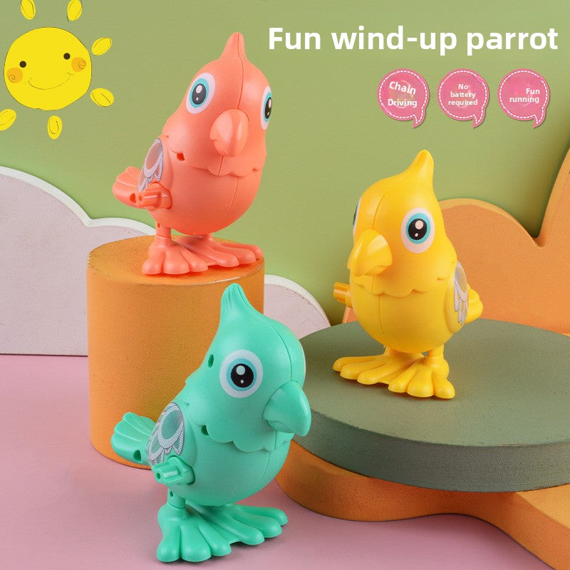 Wind-Up Parrot Toy – Random Color