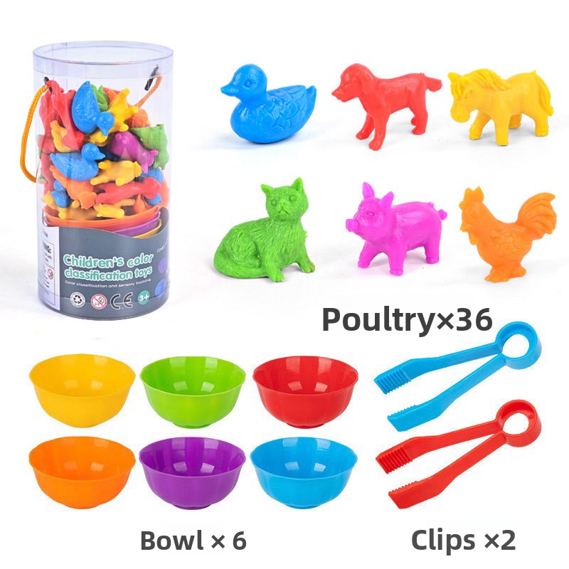 Animal & Dinosaur Sorting Counters – Rubber Counting Sets