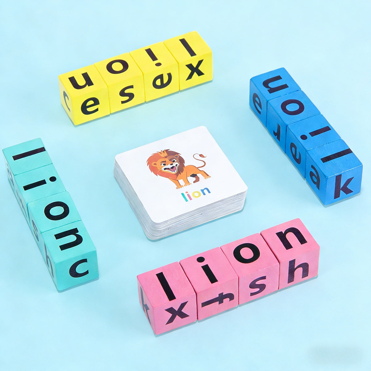 Montessori Spelling Card Game for Kids