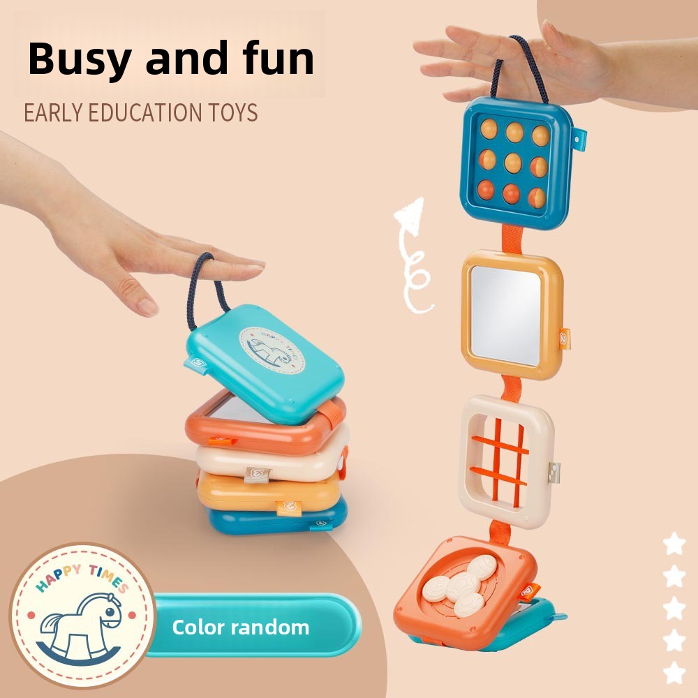 Educational Activity Cube for Toddlers Stacking Game English Box