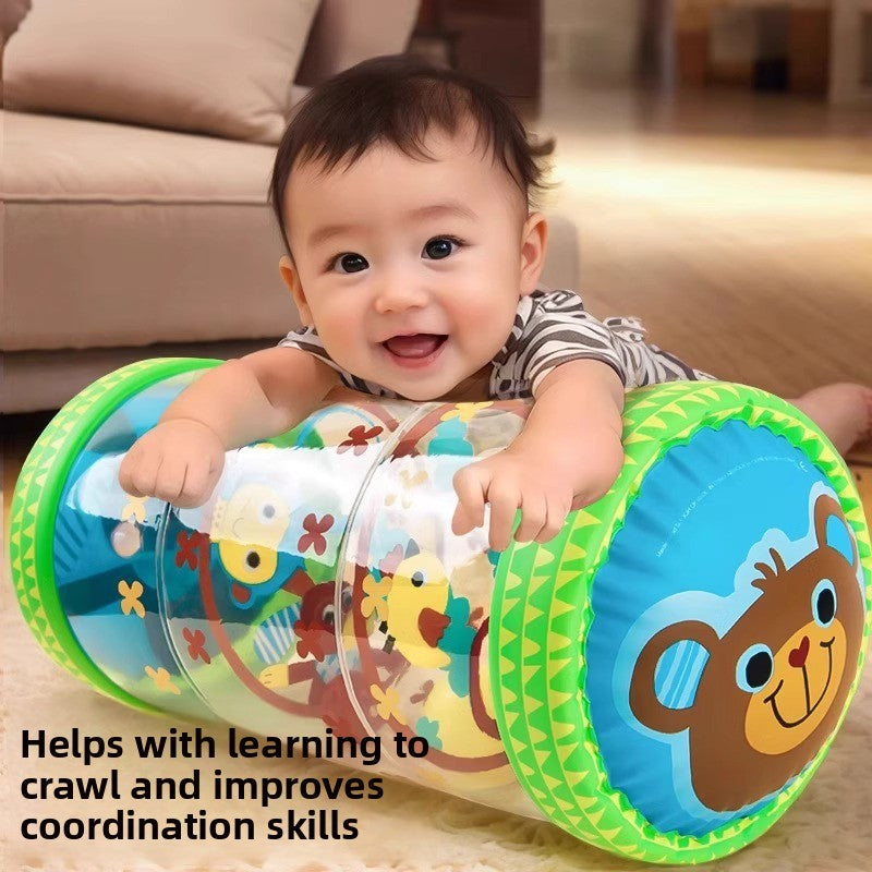 Inflatable Baby Crawling Roller with Bells – Animal Design