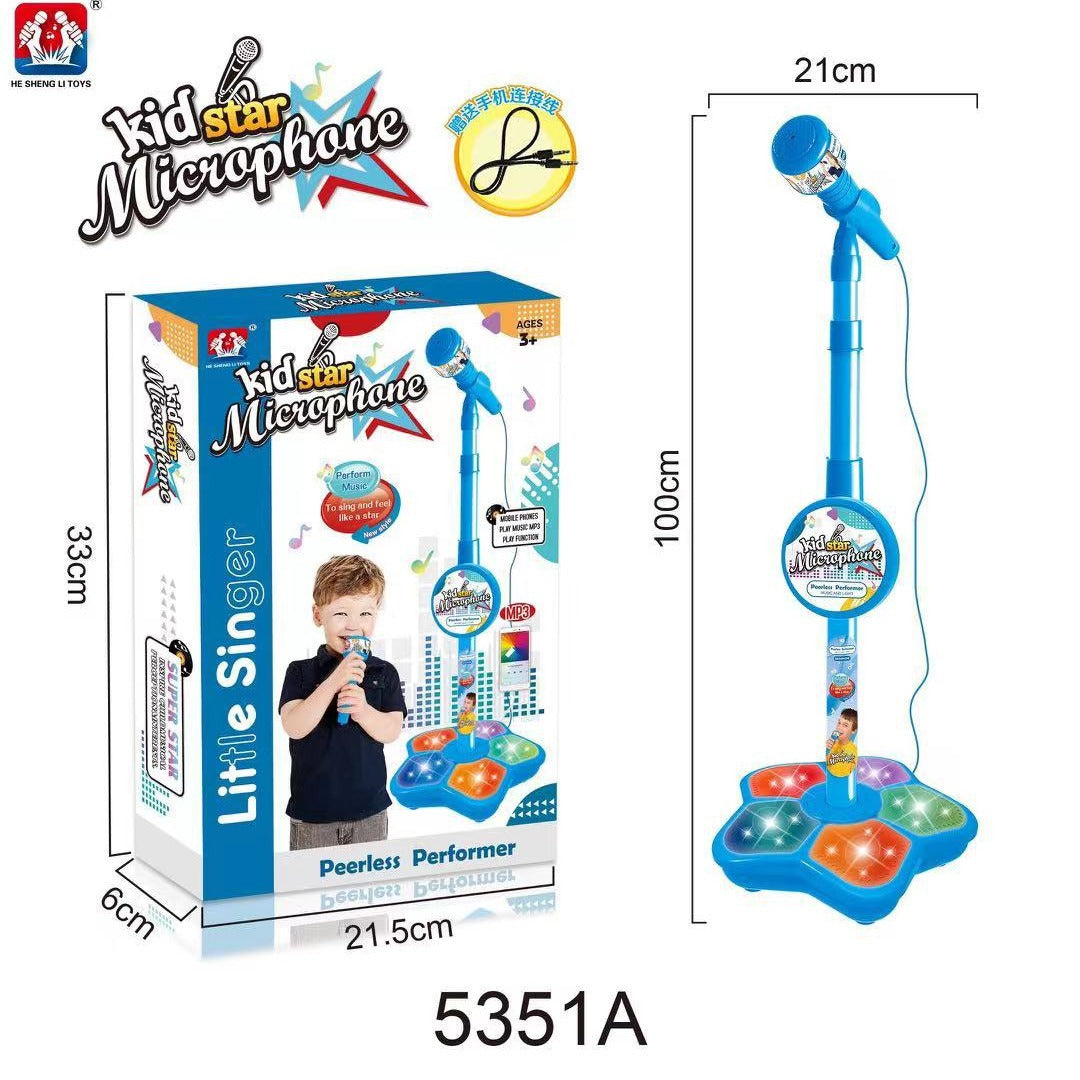 Kids Musical Microphone Toy with LED Lights