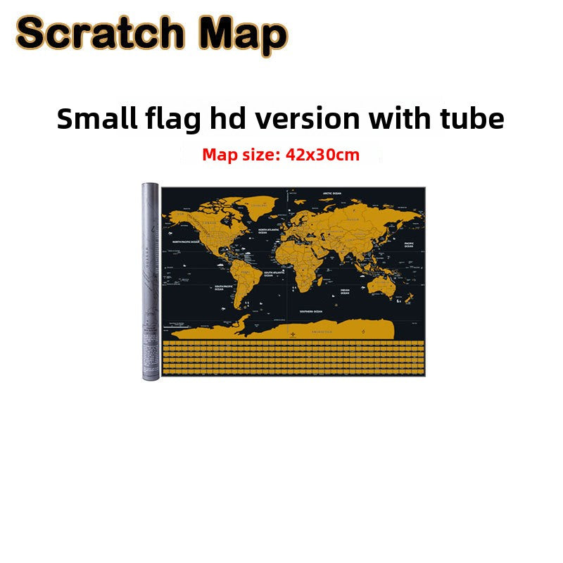 Scratch-Off Travel Map – World & USA Options