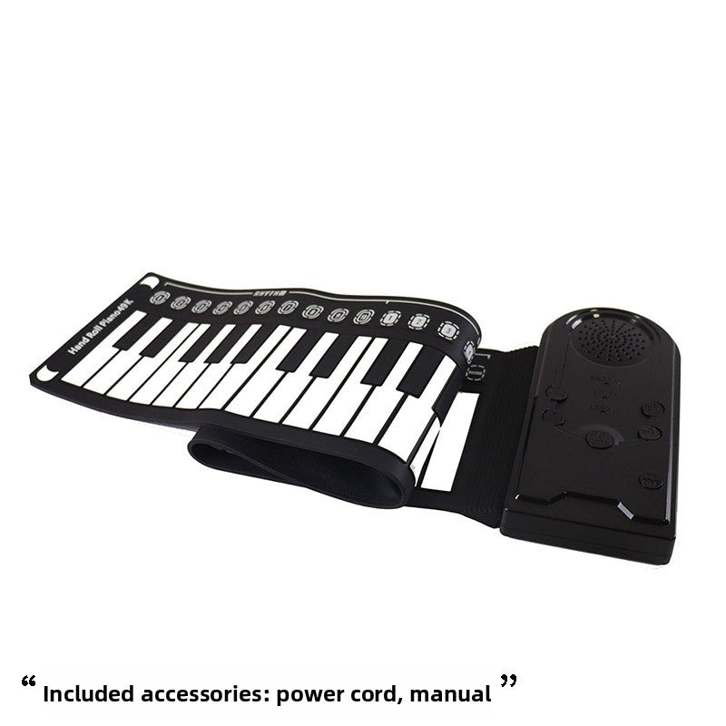 Portable Folding Piano for Kids Piano Black