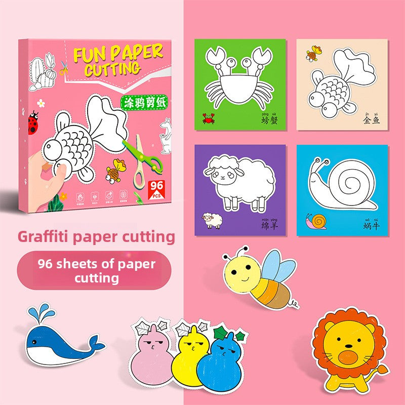 Children's fun paper-cutting kindergarten handicraft toys