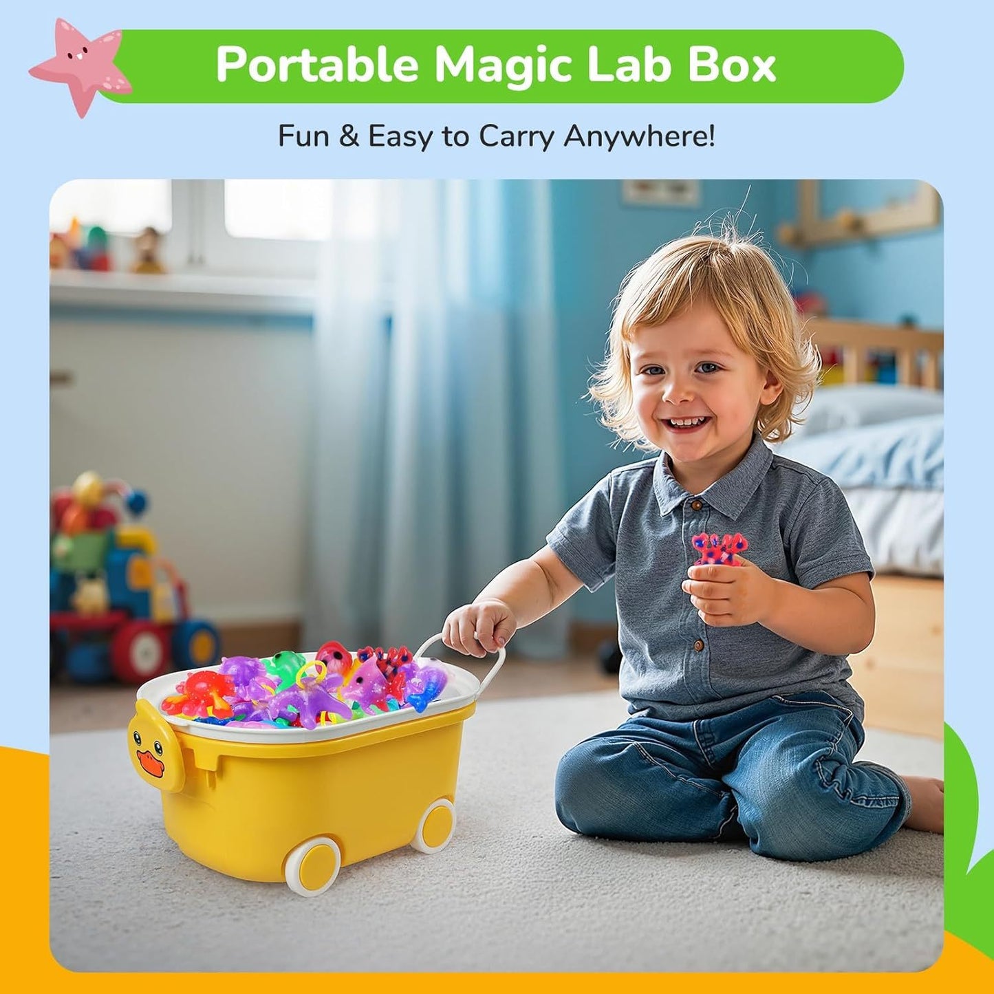 20 Amazing Gel Toys With 5 Molds - DIY Craft Kit For Soft Rubber Pets  - Birthday Party Gift For Children.