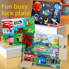 Wooden Latch Busy Board – Traffic, Animal or Space