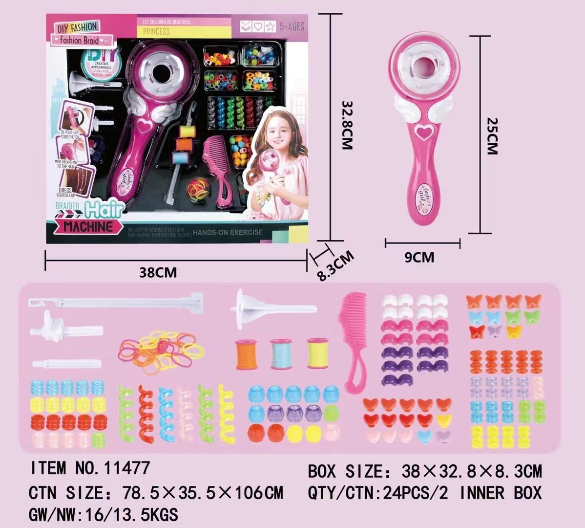 Kids Braiding Toy for Creative Pretend Play