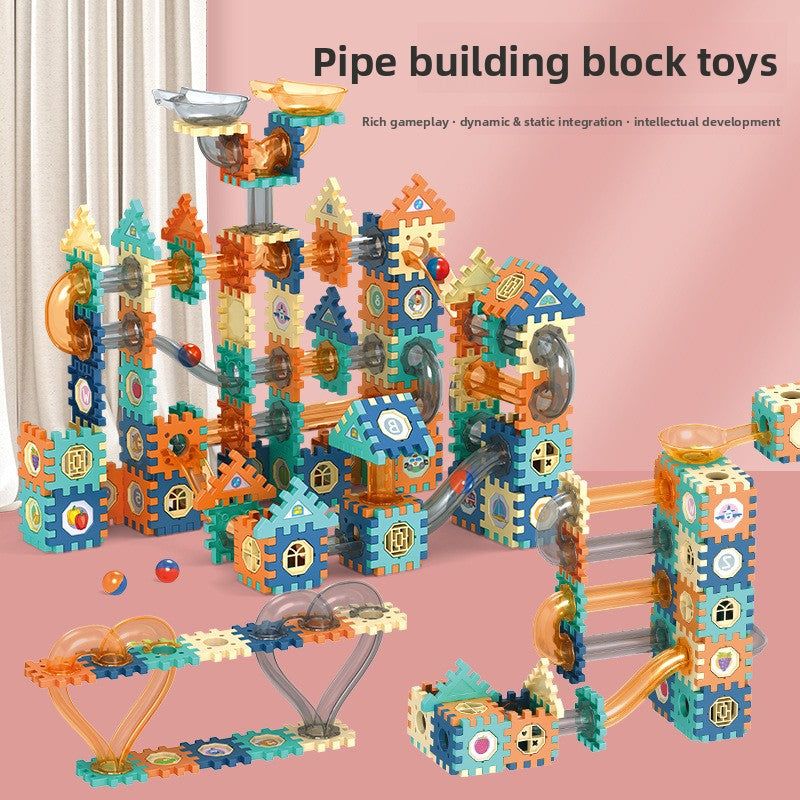 Ball Track Building Blocks Set for Kids
