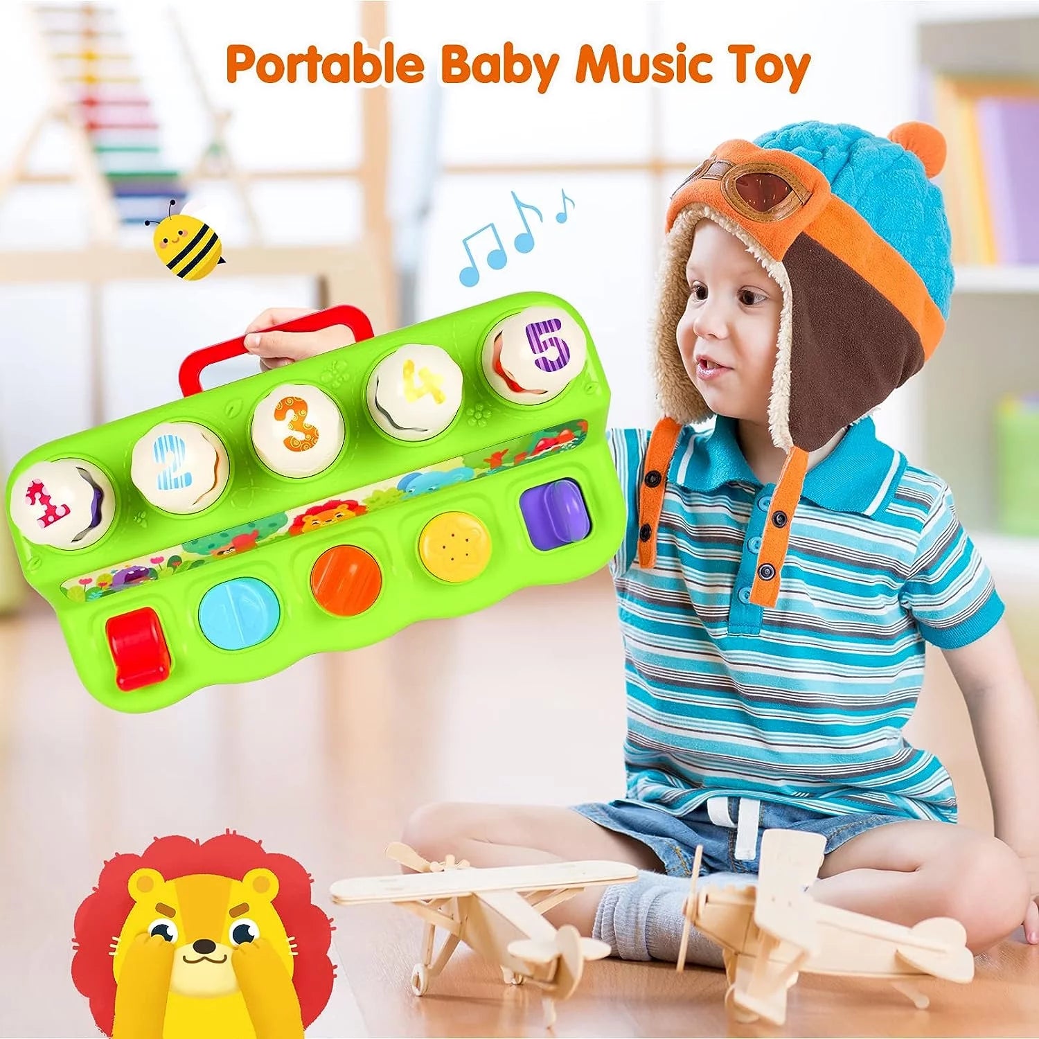 Montessori Toys for 1 Year Old, Early Developmental Sensory Toy for Toddlers 1-3, Learning Educational Toys 1 2 3 Year Old Boys Girls