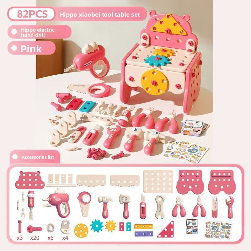Kids Pretend Play Toolbox Set