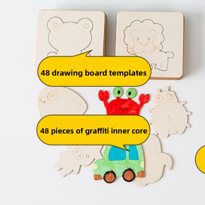 Wooden Drawing Stencils for Kids