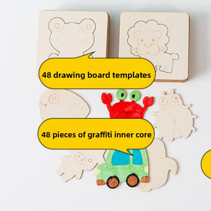Wooden Drawing Stencils for Kids