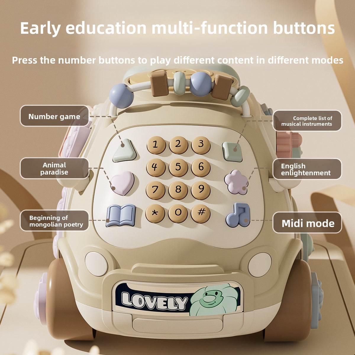 Baby Hand Drum Toy for Early Music Play
