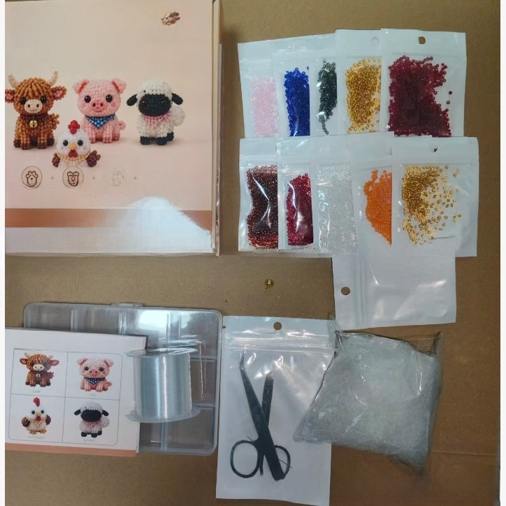 3D Beaded Animal Craft Kit