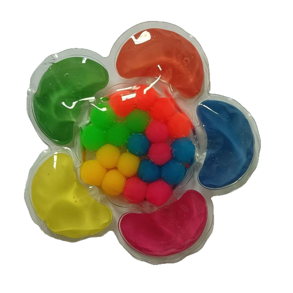 Five-Color Flower Bead Sorting Toy