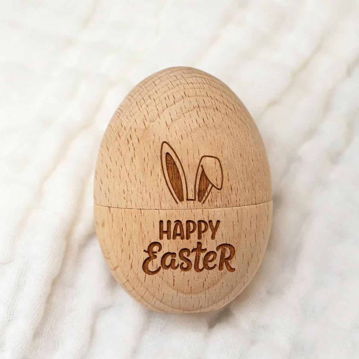 Wooden Easter Egg Craft for Kids Pattern 1 6x4.3cm 40g