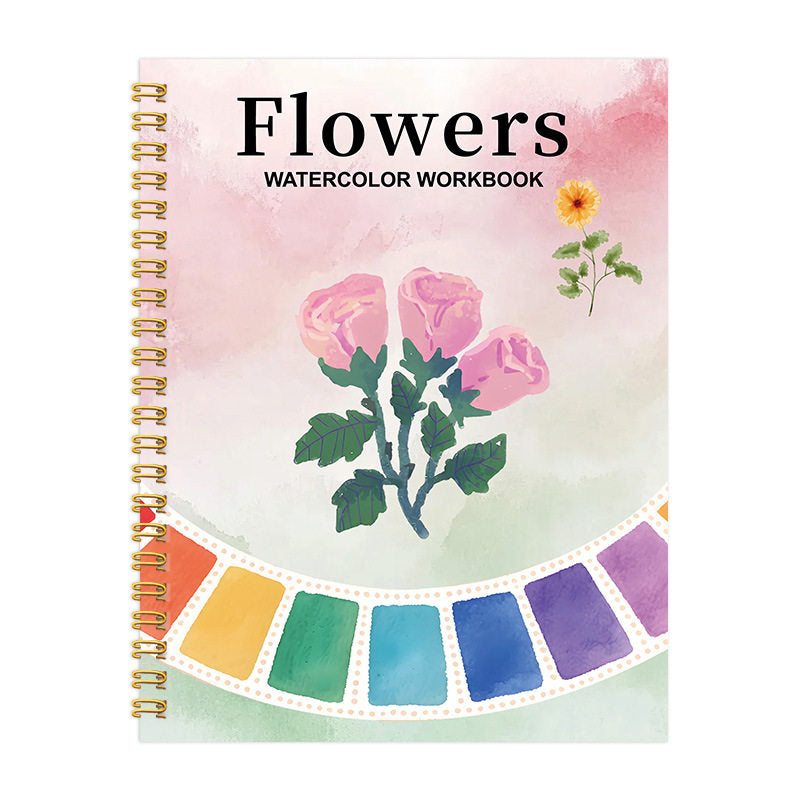 Watercolor Painting Workbook with Paint Box