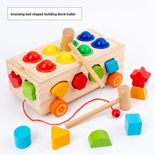 Montessori Shape Sorting Trailer Toy for Kids