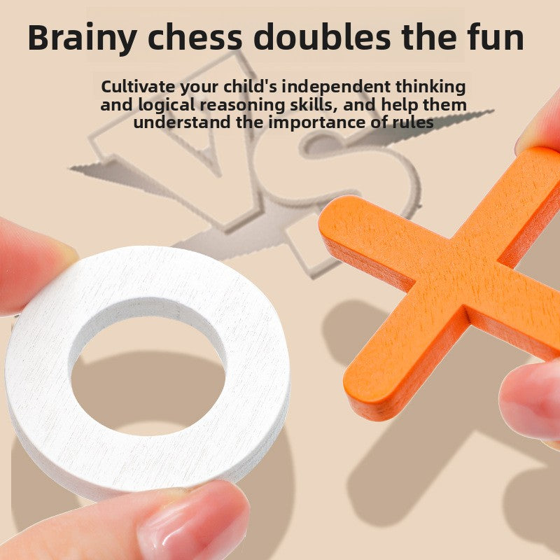 Wooden Tic-Tac-Toe Game for Kids