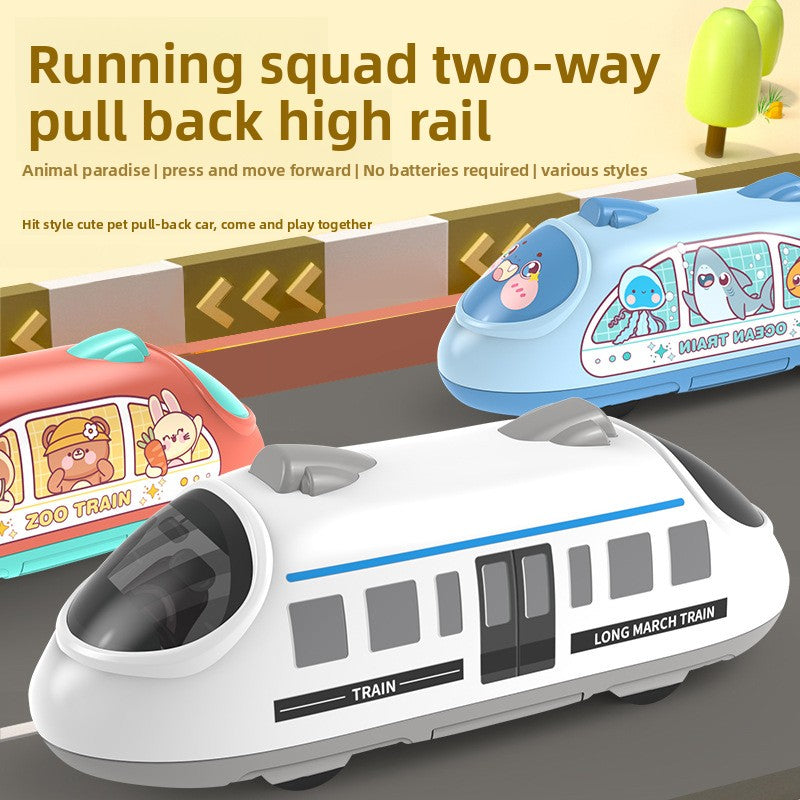 Pull-Back High-Speed Train Toy for Kids