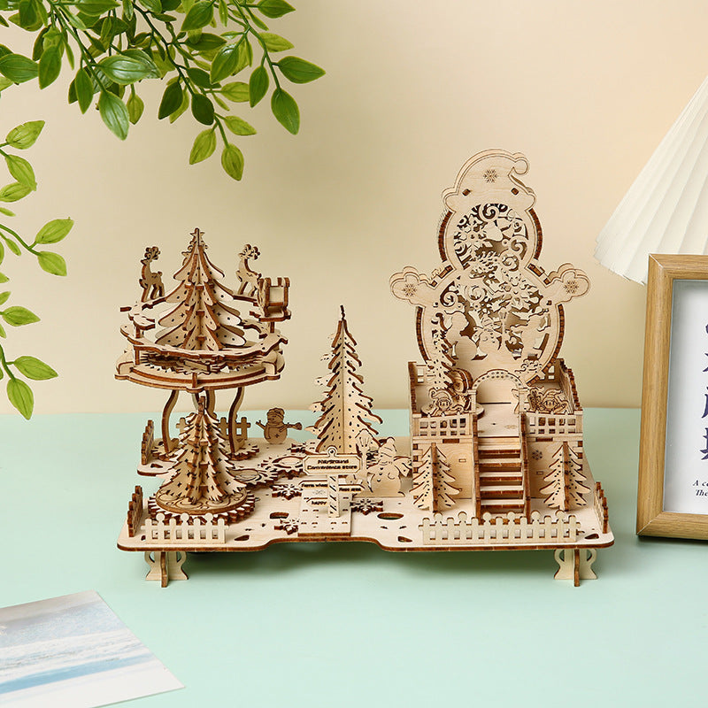 Wooden Christmas Puzzle Kit for Kids