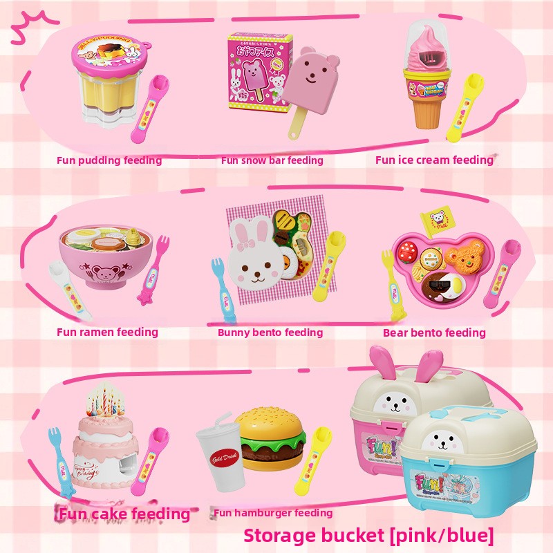 Pudding Feeding Pretend Play Toy Set